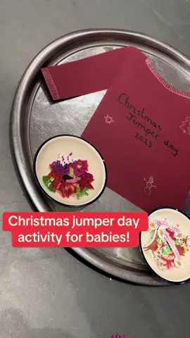 Christmas jumper day 2023🎄🎅🏼 #christmasjumperday #fyp #childcare #babyroom #eyfs #christmasactivities 