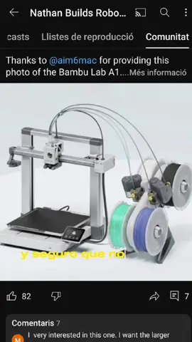 Nueva Bambu Lab A1! #nueva #bambu #lab #curioso #viral #short #impresion3d #mini #filamento 