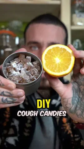 These DIY natural cough candies are the perfect homemade remedy when you feel under the weather and are ideal for the colder months 🥶  INGREDIENTS: * 2 cups water * 2 cups sugar (we used jaggery cane sugar) * 1/2 cup corn starch for coating the drops * 4 tbsp herbs (fresh or dry) * 2 tbsp fennel seeds * 1 tbsp liquorice root INSTRUCTIONS: * Add your herbs and spices to a pan, cover with hot water, and let them infuse for 30 minutes. * Strain the herbs and set them aside for making tea. * In the liquid, add the jaggery sugar. * Let it melt and come to a boil. * Allow it to reduce until you have a sticky paste. * Take it off the stove 2-3 times to avoid burning, and keep stirring; it may take up to 20 minutes. * Use cold water and drop a bit of the paste to check if it's the right consistency. * Pour it over a silicone mould or mat. * Let it cool. * Coat it in corn starch to prevent sticking. * Store in an airtight container in a cool space. * You can get creative and change the herbs with other ingredients like ginger or citrus. #candy #coughcandies #DIY #homemade #natural #homeremedy #diytiktok 