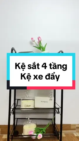 Kệ sắt 4 tầng, xe đẩy spa đa năng lưới mắt cáo tiện lợi #kexedayspa #kexedaydanang #kesat4tang #kesatdanang #kedanang3tangcobanhxe #kedanang4tang 