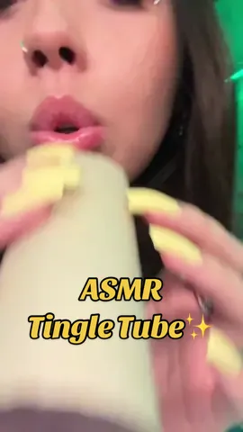 ASMR tingle tube ✨✨ #asmr #tinglyasmr #fastasmr #asmrtingles #asmrtingletunnel 