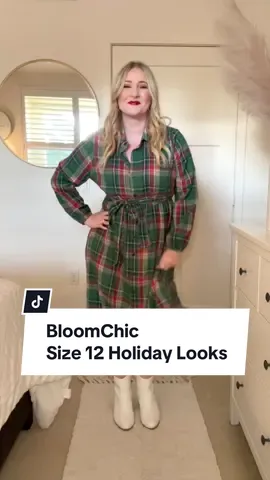 #ad Which one of these @BloomChic outfits did you like the most?! I am SO ready for the holidays with these beautiful pieces❤️ BloomChic is a clothing brand that offers true sizes 10-30. For reference, I’m 5’4” size 12. They have so many fun options for winter ❄️ You must check them out!  I’ve linked all of these outfits in my link in bio!  #dresswithjoy #bloomchic #bloomchicfashion #bloompartner  #midsizefashion #winterfashion #holidayoutfit #holidaydress #christmasoutfit 