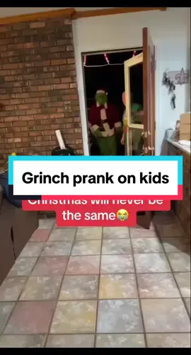 The little kids Re scared for lufe now😂🎅🏻  #christmas #santa #christmasfail #prank #grinch 