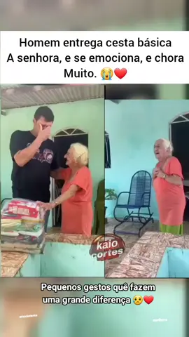 #entrega #cestabasica #senhora #idosa #emocionada #emocionante  #reflexaodevida #historiasdevida  #chorando #foryou #fypシ #fy 