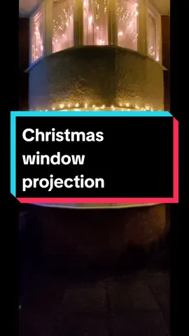 Tonight's Christmas window projection for our Christmas light switch on for our street. #christmasprojection #atmosfx #christmaslightswitchon2023 