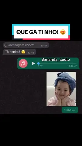 QUE GA TI NHO! 😍 #audios #quegatinho #gato #casal #namorados #amor #audiosvirales 