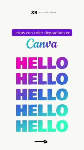 ¡Crea texto con colores degradados en Canva! 🤩 Busca la app TypeGradient y escribe cualquier texto que necesites. Dale like si no conocías esta herramienta.  #canva #canvatips #canvatutorial #canvadesign #font #design #content #designer #socialmedia #xrmarketing #marketingdigital #truco #trucocanva #CapCut 