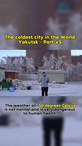 According to Soha, Yakutsk, Russia is known as the “coldest place on Earth” when residents have to cover every part of their body when they go outside, leaving only their faces exposed to look at the road. The temperature can drop to as low as -50 degrees Celsius. #explore #coldest #experiment #yakutsk 