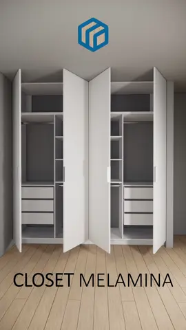 Diseño y despiece de closet de melamina 2.30m de ancho, 2.40m de alto, 0.60m fondo. Modelado en SketchUp y renderizado en Enscape. #closetmelamina #melaminaperu #diseñodeinteriores #enscapeforsketchup #diseñomelamina #diseño3d 