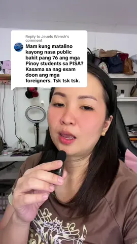 Replying to @Jeuels Wensh PISA