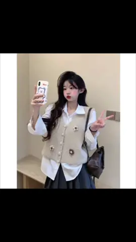 Áo khoác len ba lỗ #aolenbanhbeo #aolennu #outfit #viral #xhtiktok 