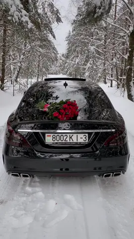#зима #cls #mercedes #banan #218amg #хочуврек #рекомендации #tiktok #глобальныерекомендации #vrek #amg 