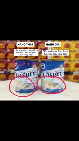 CÁCH PHÂN BIỆT SỮA ENSURE ÚC THẬT - GIẢ CÁCH NHẬN BIẾT SỮA ENSURE ÚC THẬT CÁCH PHÂN BIỆT SỮA ENSURE ÚC GIẢ CÁC SHOP CHÚ Ý: * Hiện nay trên thị trường, Có Lô Sữa Ensure Úc GIẢ , DATE 2/25, đang được chào bán Các Shop Kiểm Tra Cẩn Thận Sữa khi nhập hàng nhé! * Nên nhập hàng qua các nhà cung cấp có UY TÍN, RÕ RÀNG, CỤ THỂ, CÓ NGUỒN GỐC 