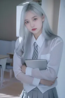 Is this your idea of a white moonlight girl?😉 #ai  #asian  #korean  #OOTD  #stocking  #aiart  #aiartcommunity  #fypage  #fypシ