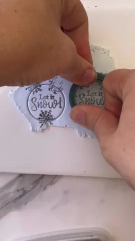 Let it snow polymer clay earrings in the making! #snowflake #christmas #christmascrafts #giftforher #polymerclay #christmasearrings #polymerclaytutorial #polymerclayearrings #snowearrings 