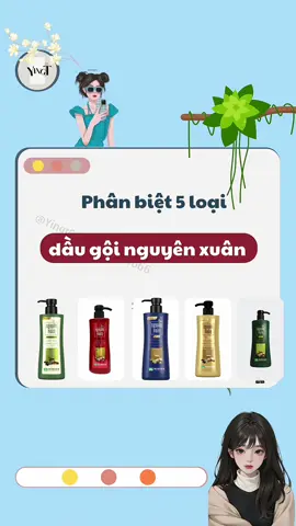 Phân biệt 5 loại dầu gội nguyên xuân #reviewlamdep #goclamdep #daugoi #daugoinguyenxuan #fyp #skincare 