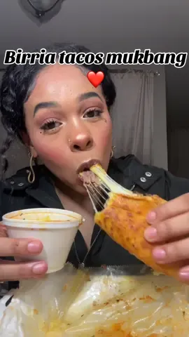 Birria tacos mukbang! #birria #birriatacos #birriaquesataco #consome #tacos #cheesybirriatacos #mukbang #mukbangs #fyp #fypシ゚viral 