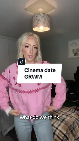 AD| The clover necklace with the pink jumper is a vibe 🩷🩷 Love a cinema date 🥰  @Abbott Lyon clover necklace 🩷  #grwm #abbottlyon #allinal #connorandyvonne #couples #couplesoftiktok #fyp #getreadywithme  #OOTD #outfitinspo 