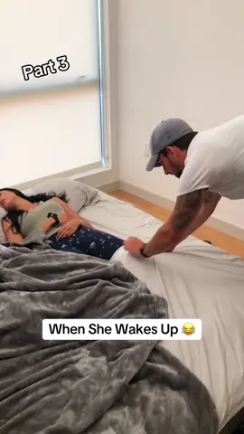 When She Wakes Up 😂 PART 3 #Viralvideos #funnyvideos #pranks 