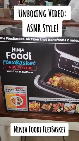 Unboxing Video: ASMR Style. 💁‍♀️💕 Ninja Foodi FlexBasket Air Fryer MegaZone. 😍🤗✅️ #UnboxingVideo #Upgraded #ASMRStyle #NinjaFoodiAirFryer 