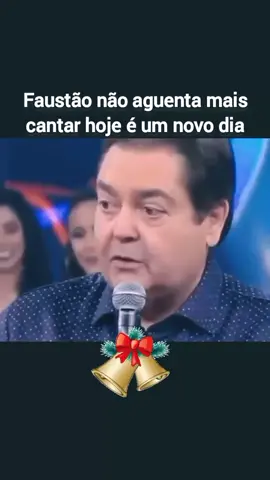 Faustão não aguenta mais cantar hoje e um novo dia 