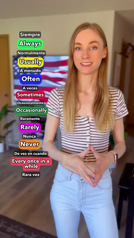 ¿Sabías estos adverbios de frecuencia en inglés? 🇺🇸 Practice makes perfect! 🤩 . . . #ingles #inglesfacil #aprenderinglés #inglesonline #englishteacher #englishgrammar #englishgrammartips #englishtips #inglestips #fluentenglish #gramaticainglesaenespañol #fluentjulia #argentina #argentina🇦🇷 #colombia #chile #españa #mexico #peru 