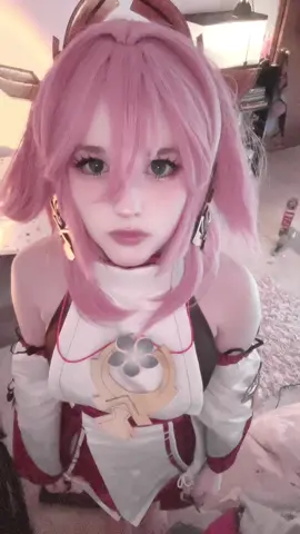 hi (say it back) #yaemiko #kitty #yaemikocosplay #GenshinImpact #fyp 