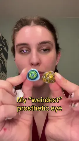 Replying to @Austin What did you expect my wierdest eye to be? #prostheticeye #oneeye #bodypositivity 