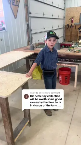Replying to @jimstettler his  farm is growing even more he was generously gifted several vintage  farm sets from a coworker of @Becca - made some more room for him to add on #justajacksonthing #thatsallshewrote 
