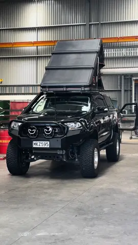 Custom slimline roof platform made up for the new @Step above 4x4 tent #nz #fordranger #4wd #rooftoptent #fyp 