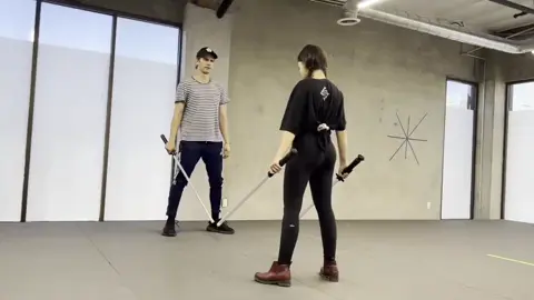 #haydenchristensen #lightsaber training #ahsoka #behindthescenes