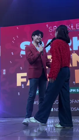 POV: Nakangiti ka while watching these two! 😍 We’re loving Marco Masa and Ashley Sarmiento’s chemistry as they perform at the #SparkleGrandFansDay2023. #AshCo #MarcoMasa #AshleySarmiento #sparklegmaartistcenter 