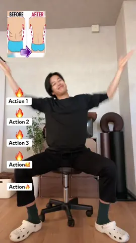 座ったまま簡単に引き締まる背中トレーニング back exercise that is easy to do while sitting down #training #exercise #workout 