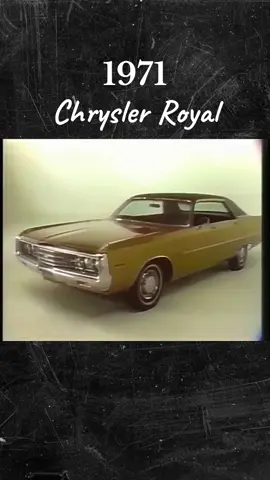 #1971 #chrysler #chryslerroyal #tvcommercial #سيارات_كلاسيكية_قديمة #اعلانات_زمان #كرايسلر #70s 