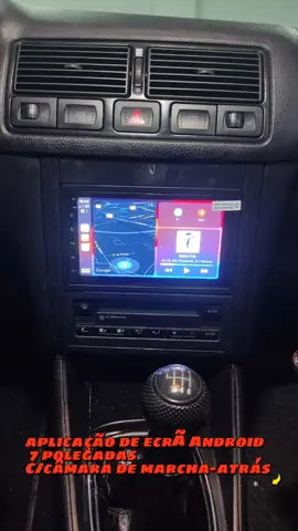 VW Golf Mk4  PT - Aplicação de ecrã Android 7 polegadas e câmara de marcha-atrás EN - Android 7-inch screen application and reverse camera