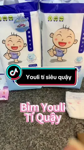 Bỉm youli tí quậy phiên bản mới cải tiến#youli #bỉmyouli #youlitíqyậy#bỉmchobe #sale1212  #muataitiktokshop #mevabe 