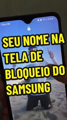 Como colocar o nome na tela de bloqueio do celular da Samsung #dicas #samsung #dicasdeandroid #android #truques 