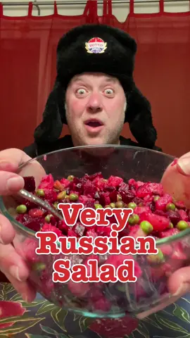Very Russian Salad: Vinegret #crazyrussiandad #salad #russia #russian #russianfood #fyp