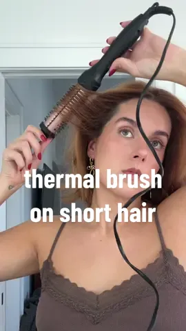 Short hair girls don’t sleep on the viral thermal brushes! Truly game changing for my at home blow outs 💇🏻‍♀️🎀 #thermalbrush #thermalbrushblowout #thermalbrushshorthair #thermalbrushround #thermalbrushstyling 