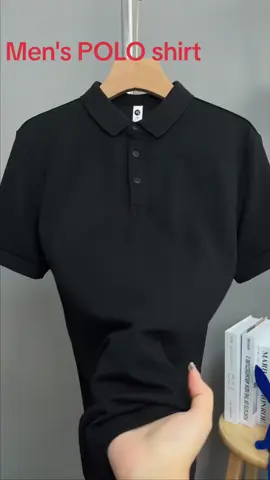 Men's POLO shirts, short T-shirts, quick-drying T-shirts, black POLO shirts, fashion Joker T-shirts.#Men wear#polo #tshirt#black