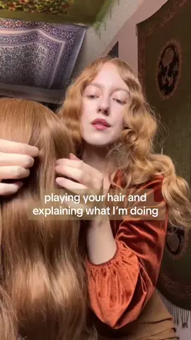 no eye contact  #playingwithyourhair #hairplayasmr #asmrforsleep #asmrtingles