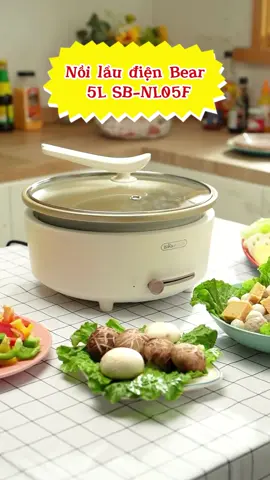 Hàng mới về đây cả nhà ơi, nồi lẩu Bear 5L phù hợp cho cả gia đình thưởng thức #bear #noilau #noilaubear #noilaumini #noilaudien