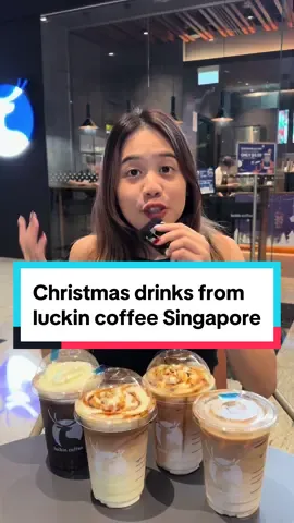Big Cheese Latte is amazing🤤 Go try out Christmas drinks from @luckin coffee SG ok😋 #luckinchristmas #BigCheeseLatte #luckincoffee #luckincoffeesg #sgfoodie #singapore #coffee