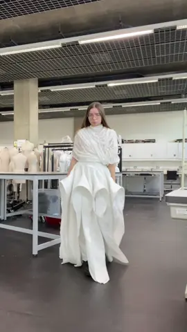 first year fashion, white project #whiteproject #whitedress #design #fashiondesign #designer #uk #uni #fashion #sewingtiktok 