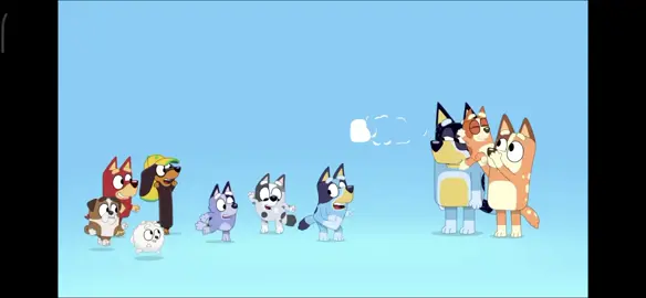 os amigos da bluey dançando