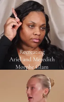 Recreating @Meredith Duxbury and @A R I E L Morphe glam and I have thoughts! He is truly a genius at what he does. The final look had me rethinking some things! #fyp #makeup #BeautyTok #glam #beauty #makeuptutorial #softglam #makeupforblackwomen #blackgirltiktok #blackgirlmakeup 