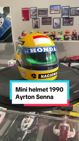 Mini Helmet Ayrton Senna 1990 #sennasempre #minihelmet #giftideas 