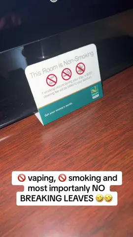 No vaping, no smoking and most importanly NO BREAKING LEAVES 🤣🤣 #fyp #binghamton #newyork #vacationmode #funnyvideos #smoking 