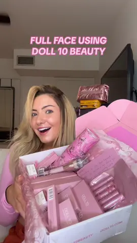 Full face using Doll 10 Beauty 💞✨ Have you tried this brand before!? Products used: * This Corrects Everything Liquid Filter (Shade Light/Medium)  * Lash Remedy Mascara * Doll Skin Perfecting Finishing Powder (Shade 1.5)  * Doll Squad 2.0 Eyeshadow Palette  * Doll Skin Genius The Multi-Tasker 3-in-1 Crème Illuminator (Shade: Glow Babe) * Doll Skin Genius The Multi-Tasker 3-in-1 Crème Color Stick (Shade: Knockout) #tiktokshopaffiliate #tiktokshopholidaydeals #ttswinterbeauty #beautyicontts #StarBeauty #doll10 #doll10beauty #fullfaceof #fullfacemakeup #fullfaceonebrand #onebrandmakeup #prunboxing #hugeprunboxing #onebrandtutorial #makeuptutorial #stepbystepmakeup #onebrandreview #massiveprhaul #viral #fyp