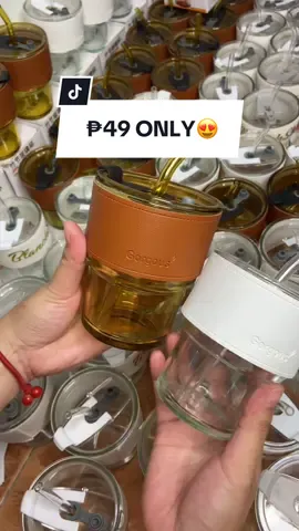 ₱49 Only😱😍 Glass Straw Mug 🥤☕️🧋 ang ganda at ang mura 🙌 Click yellow basket to order👍 #coffeemug #glassstrawcup #glasscup #coffeeglasscup #strawcup #waterglass #mugcoffee 